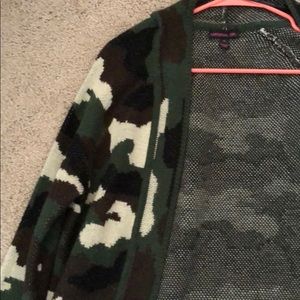 Camo cardigan